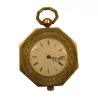 alcove clock in chiseled and gilded bronze, in good condition. Era : - Moinat - Living of lights
