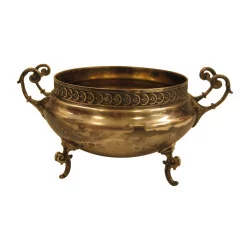 800 silver sugar bowl with handles. Period 19th century.