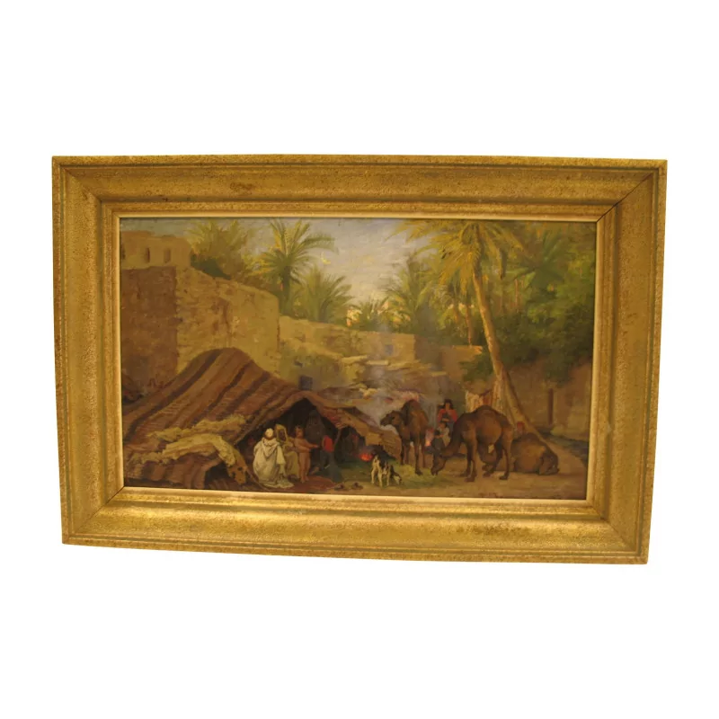 纸板油画“Biska in Algeria”，署名 Édouard … - Moinat - VE2022/1