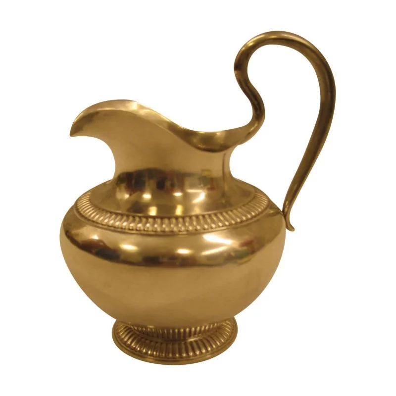 Pot à lait en argent ciselé avec anse. Epoque vers 1920. - Moinat - Argenterie