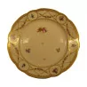 Assiette en porcelaine décor floral et or, Paris début 20ème … - Moinat - Porcelaine