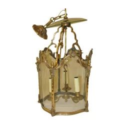 Louis XV style lantern in chased bronze. Period 20th …