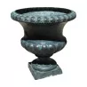 Urne (Vase) aus grün patinierter Bronze. - Moinat - Urnen, Vasen