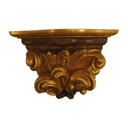 Small Louis XV style wall console in gilded carved wood …