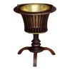 Charles X mahogany planter with handle and brass tray with … - Moinat - Flowerpot holders, Interior planters