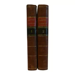 Lot de livre en 2 volumes “Traduction des oeuvres d’Horace”, …