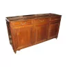 Carved walnut sideboard with 3 drawers and 3 doors, the pendant … - Moinat - Buffet, Bars, Sideboards, Dressers, Chests, Enfilades