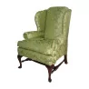 Chippendale wing chair in mahogany covered with 10m of - Moinat - Armchairs