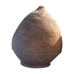 Large terracotta oil urn. 20th century period.