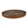 Cloisonné and enamelled dish with chiseled bronze gallery and … - Moinat - Chinaware, Porcelain