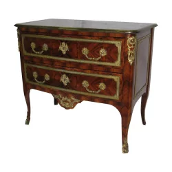 Regency style chest of drawers inlaid in kingwood with 2 …