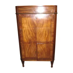 mahogany secretaire mounted on beech with 1 drawer, 1 flap...