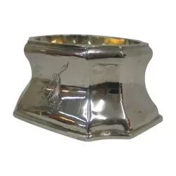 4 Salières en argent 925. Londres vers 1729 (George 1).