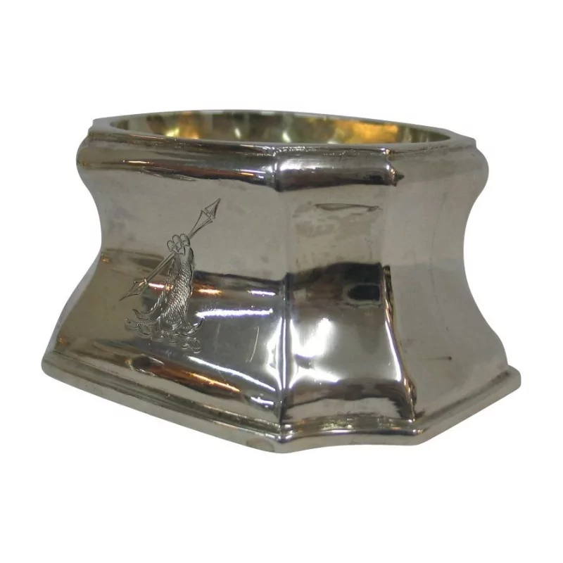 4 Salières en argent 925. Londres vers 1729 (George 1). - Moinat - Argenterie