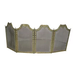 firewall with 4 brass flaps. Period 19th century.