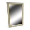 White and gold rectangular mirror. - Moinat - Mirrors