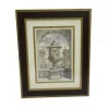 “Roman Vase” engraving, with patinated and gilded frame. - Moinat - Prints, Reproductions