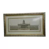 “Palace” engraving, with silver and gold frame. - Moinat - Prints, Reproductions