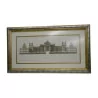 “Palace” engraving, with silver and gold frame. - Moinat - Prints, Reproductions