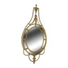 George III oval mirror in carved and gilded wood. - Moinat - Mirrors