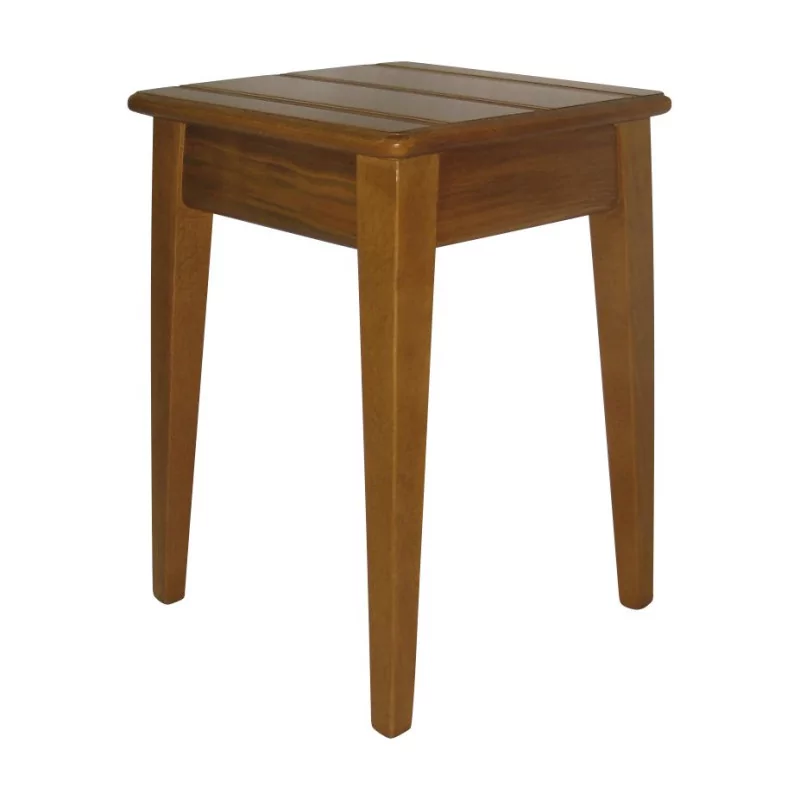 Stool in walnut stained beech. - Moinat - Stools, Benches, Pouffes