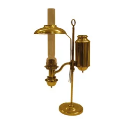 brass kerosene lamp for a watchmaker. Late period...