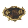Encrier de bureau de style Louis XV en bronze ciselé et doré à … - Moinat - Accessoires de bureau, Encriers