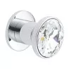 “Luna” small model door knob in rhodium silver. - Moinat - Decorating accessories