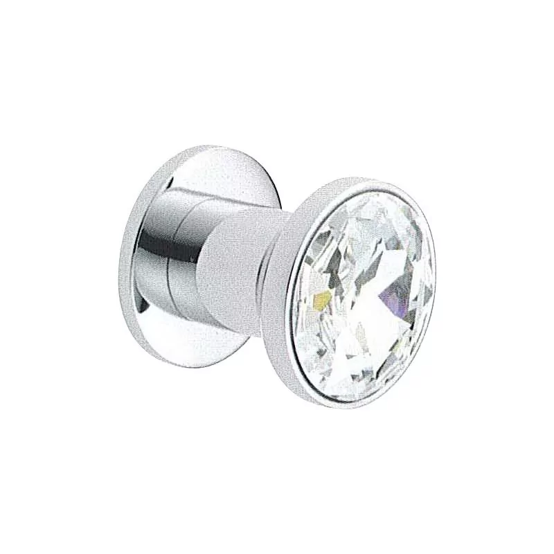 Medium model “Luna” rhodium silver door knob. - Moinat - Decorating accessories
