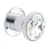 Medium model “Luna” rhodium silver door knob. - Moinat - Decorating accessories