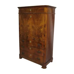 Secretary Henry II in walnut with 4 drawers and 1 flap, …