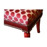 Chaise à palmette en acajou peinte en rouge Ferrari, … - Moinat - Chaises