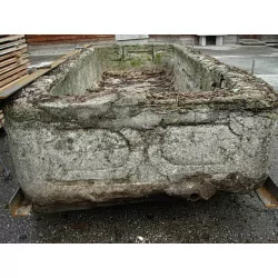 Large rectangular basin in sandstone from Molière …