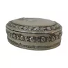 Oval silver box with chiseled floral decoration. (31gr). Era … - Moinat - Silverware