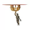 Pair of Restoration candelabras mounted as bronze lamps … - Moinat - Table lamps