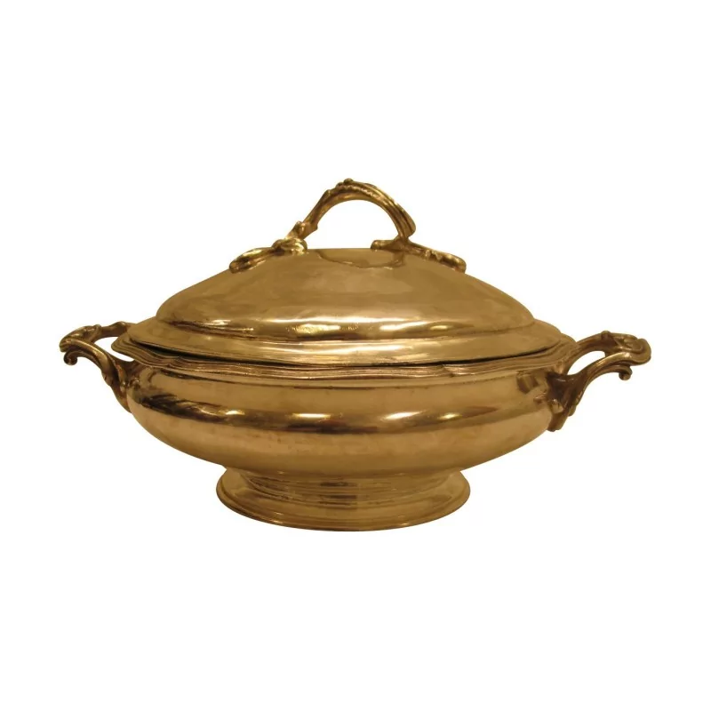 Légumier en argent 950, couvercle époque Empire, Paris - Moinat - Argenterie