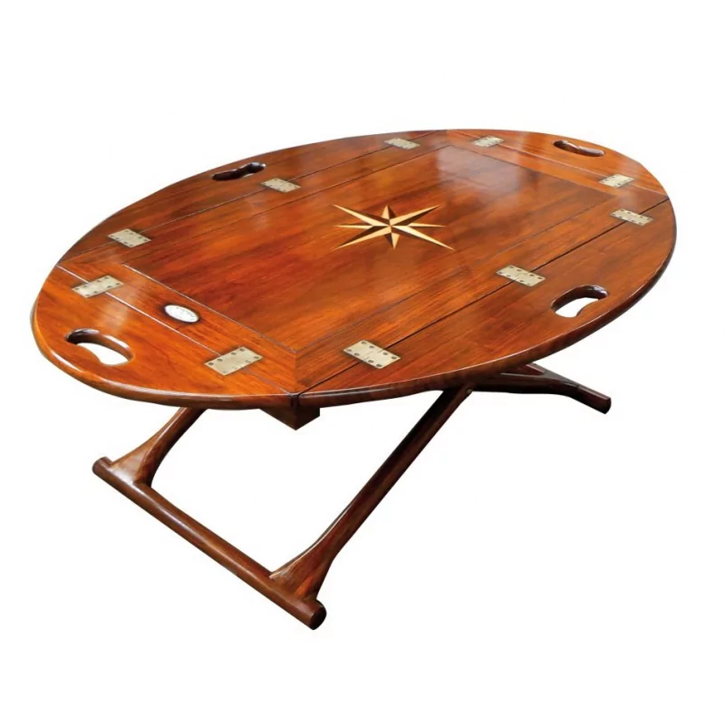 “Jean Bart” coffee table in rosewood with folding sides … - Moinat - Coffee tables “Jean Bart” coffee table in rosewood with folding sides … - Moinat - Coffee tables