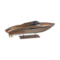 Maquette de bateau Riva Rivarama Grey Hull en bois peint en