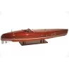 Handmade mahogany Baby Bootlegger ship model. - Moinat - Decorating accessories
