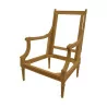 Bergere Louis XVI carved beech. - Moinat - Armchairs
