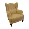 large wing chair (armchair) with beech legs... - Moinat - Armchairs