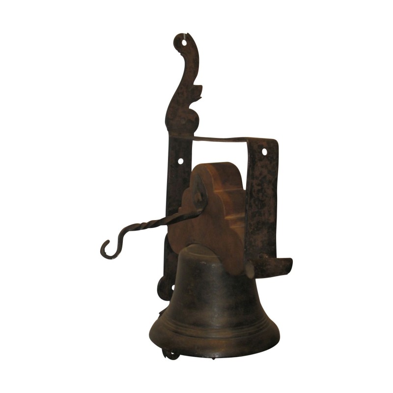 Cloche en bronze patiné avec support mural, cloche gravée A. … - Moinat - Accessoires de décoration Cloche en bronze patiné avec support mural, cloche gravée A. … - Moinat - Accessoires de décoration