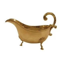 Saucière en argent 925 avec anse. Birmingham, 19ème siècle.