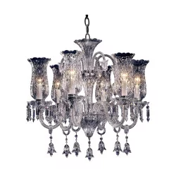 “Petrin” chandelier in bohemian crystal with 6 lights.