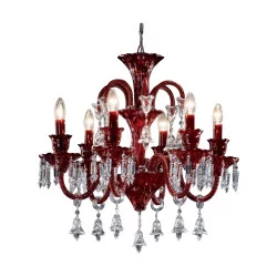 “Smichov” chandelier in bohemian crystal with 6 lights.