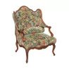 Bergere-Sessel im Regency-Stil Louis XV aus geformter Buche … - Moinat - Armlehnstühle, Sesseln