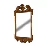 Miroir Louis XIV en bois et stuc doré avec fronton à … - Moinat - Glaces, Miroirs