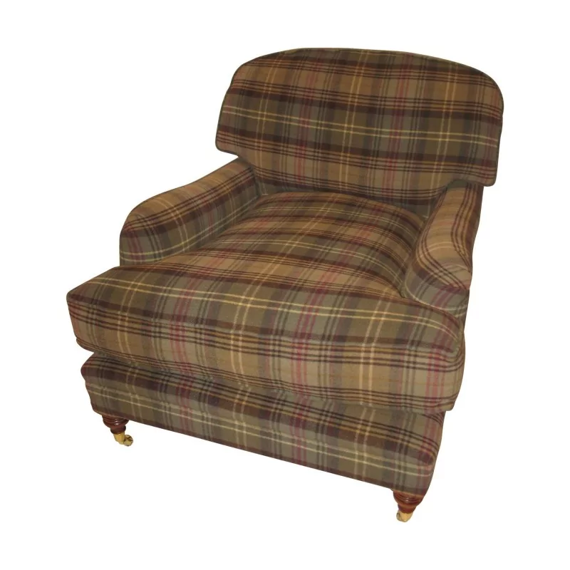 comfortable armchair covered with 12m of Ralph Lauren fabric … - Moinat - Armchairs comfortable armchair covered with 12m of Ralph Lauren fabric … - Moinat - Armchairs