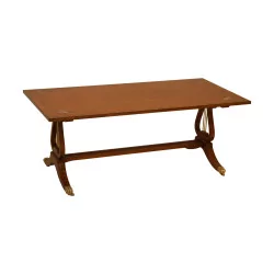 English rectangular coffee table in satin finish with …