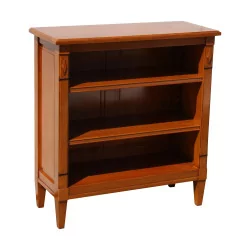 Directoire style bibus in cherry wood with 2 shelves.